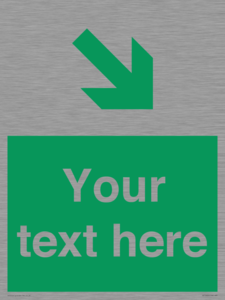 Custom Safe condition: Green Down right arrow